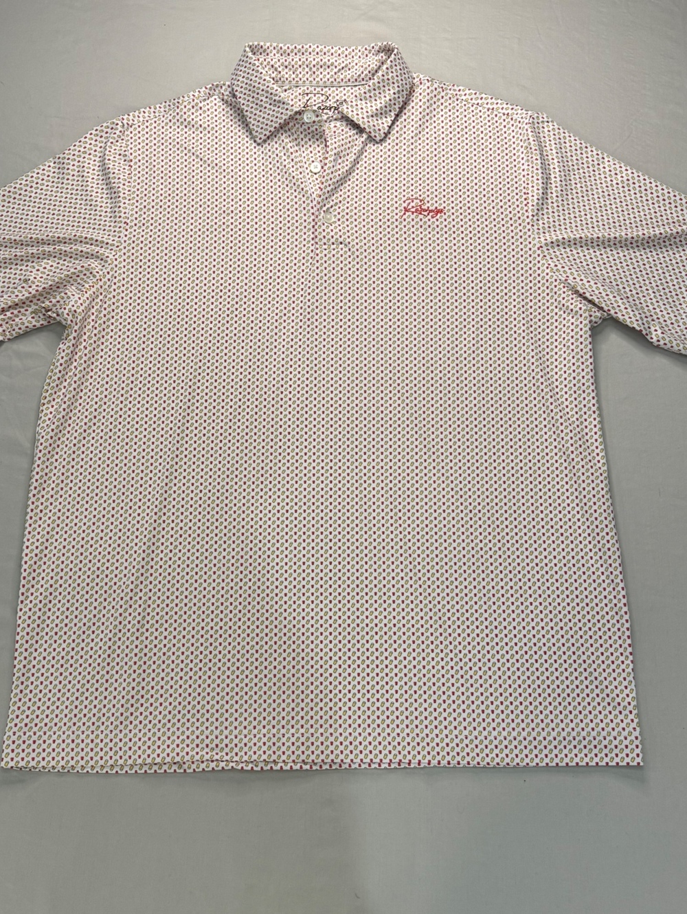 Razorpigs Men’s XL Beer Red Solo Cup Polo All Over Print Y2K Party Golfcore